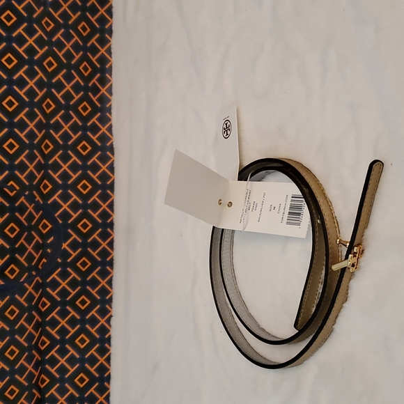 TORY BURCH ⭐️FIRM PRICE!⭐️ NEW! TORY BURCH Reversible Logo Waist Belt 1/2 - Picture 9 of 9